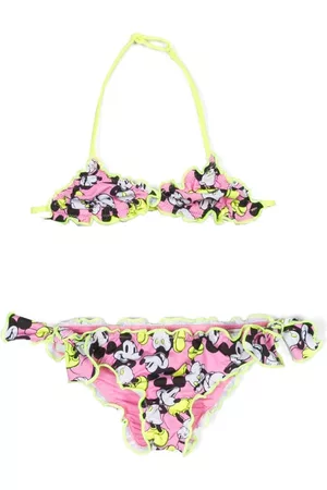 MC2 SAINT BARTH Girls Bikini Sets - Contrasting-trim bikini set - Pink