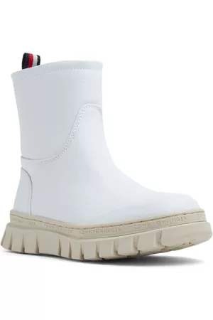 Tommy Hilfiger Ankle Boots - Logo-patch ankle boots - White