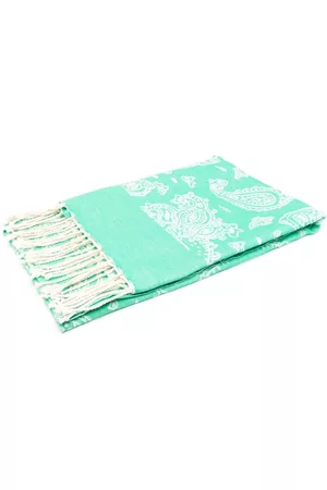 MC2 SAINT BARTH Men Swimwear - Paisley-print cotton beach towel - Green