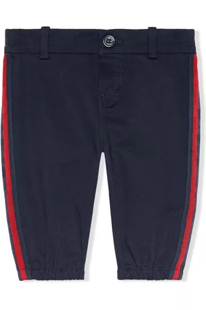 Gucci Chinos - Side stripe trousers - Blue