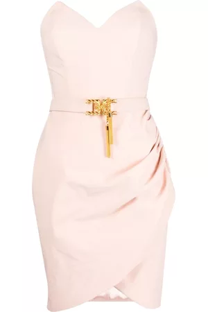 Elisabetta Franchi Women Party Dresses - Bustier-top draped dress - Pink