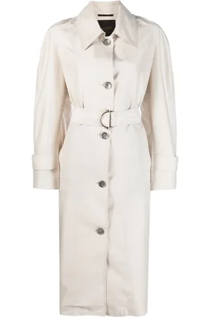 MOORER Belted single-breasted-coat
