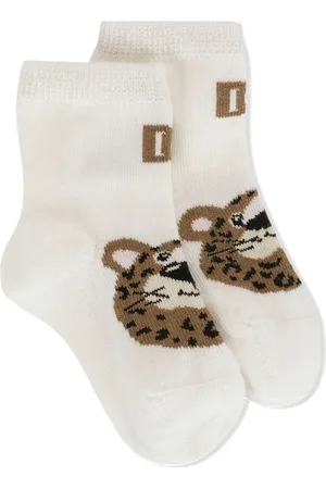 Dolce & Gabbana Baby Leopard jacquard socks