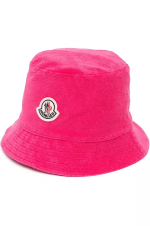 Moncler Women Hats - Reversible logo-patch bucket hat - Pink