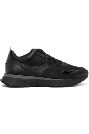 HUGO BOSS Men Low Top Sneakers - Lace-up low-top sneakers - Black