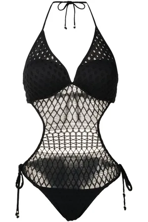 AMIR SLAMA Cut-out mesh swimsuit