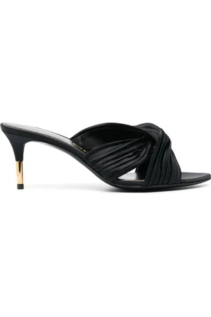 Tom Ford 75mm knot-detail pleated sandals
