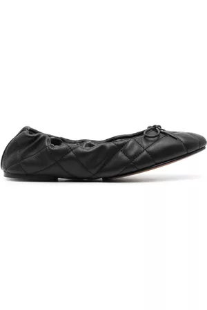 Ralph Lauren Women Ballerinas - Calf leather ballerina shoes - Black