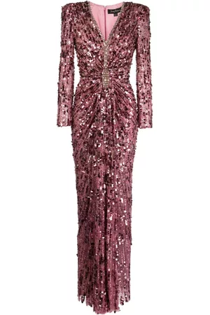 Jenny Packham Women Evening Dresses - Gazelle sequin-embellished gown - Pink