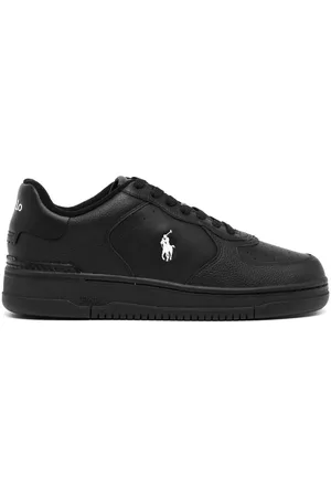 Ralph Lauren Men Low Top Sneakers - Court low-top sneakers - Black
