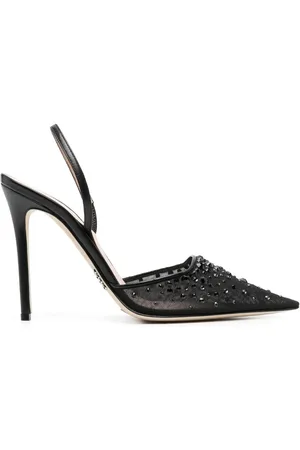 RODO 95mm crystal-embellished mules
