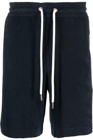 Moncler Men Sports Shorts - Drawstring-waist knee-length shorts - Blue