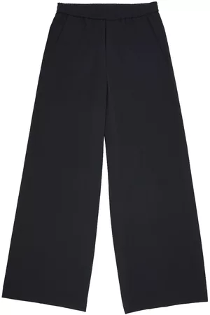 Maison Margiela Men Wide Leg Pants - Elasticated-waistband wide-leg trousers - Black