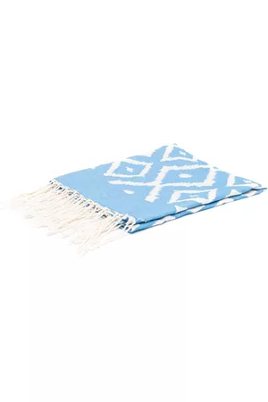 MC2 SAINT BARTH Men Swimwear - Geometric-print cotton beach towel - Blue