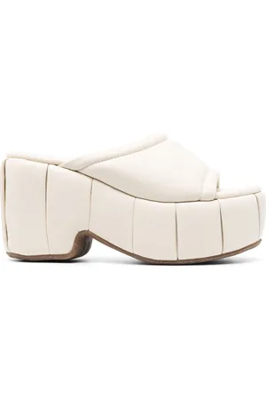 THEMOIRÈ Cassiope 100mm platform leather mules