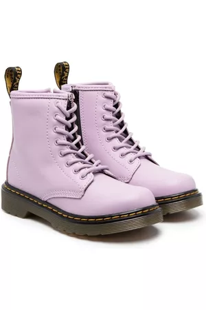 Dr. Martens Ankle Boots - 1460 leather lace-up boots - Purple