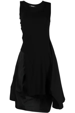 UNDERCOVER Women Party Dresses - Draped-detail dress - Black
