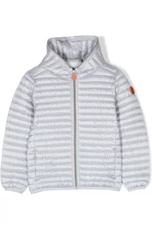 save the duck Boys Puffer Jackets - Rosy hooded padded jacket - Grey
