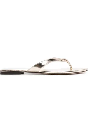 Tory Burch Flat leather flip-flops