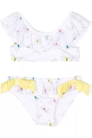 PATACHOU Girls Bikini Sets - Butterfly-print bikini set - White