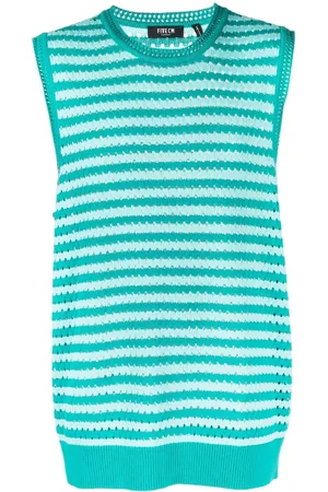 FIVE CM Striped sleeveless jumper