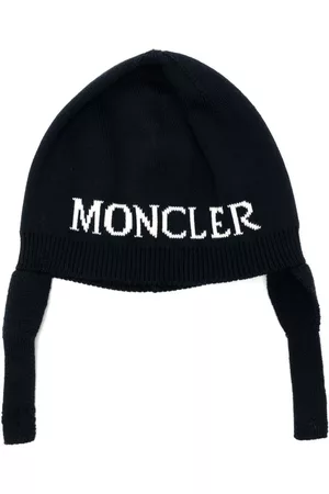 Moncler Hats - Ribbed-edge knitted hat - Blue