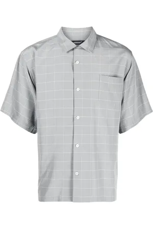 UNDERCOVER Check-pattern silk-blend shirt