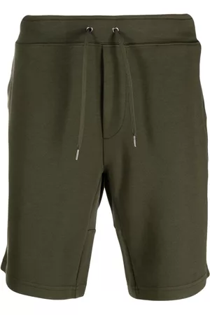 Ralph Lauren Men Sports Shorts - Embroidered-logo drawstring track shorts - Green