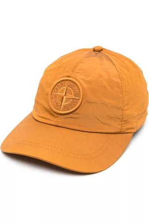 Stone Island Men Caps - Compass-patch curved-peak cap - Orange
