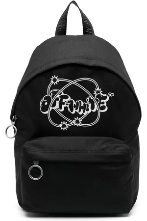 OFF-WHITE Rucksacks - Logo-print canvas backpack - Black