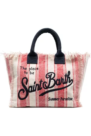 MC2 SAINT BARTH Women Tote Bags - Colette ikat-print beach bag - Neutrals