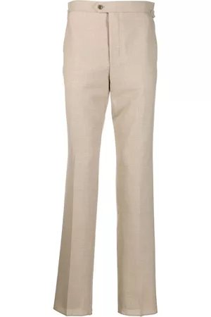 Fursac Men Formal Pants - Tailored-cut checked trousers - Neutrals