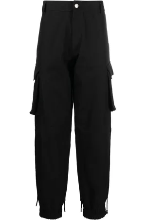 GCDS Logo-patch cargo trousers