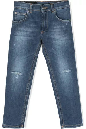 Dondup Slim Jeans - Distressed-effect slim-cut jeans - Blue