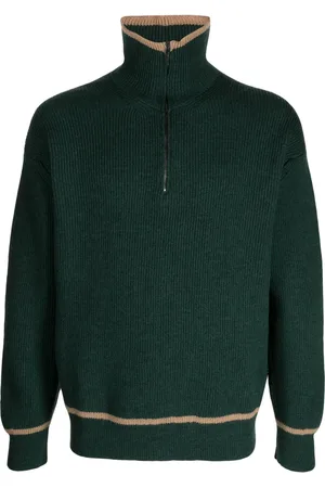 PRINGLE OF SCOTLAND Half-zip fastening wool jumper