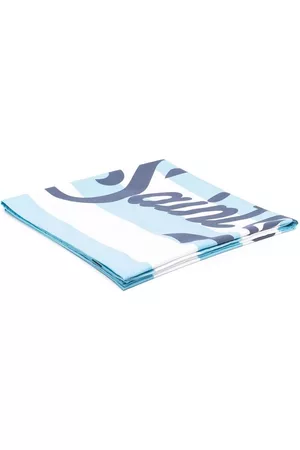 MC2 SAINT BARTH Men Swimwear - Aidan striped beach-towel - White