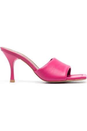 ALOHAS Puffy open-toe leather mules