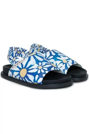 Marni Sandals - Euphoria floral-print sandals - Blue