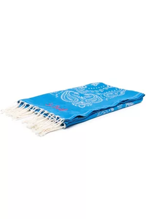 MC2 SAINT BARTH Men Swimwear - Embroidered-logo beach towel - Blue