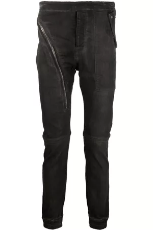 Rick Owens Men Slim Jeans - Zip-detail slim-fit jeans - Black