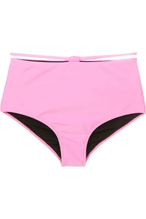 Gloria Coelho String-detail high-rise bikini briefs