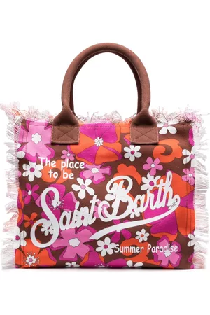 MC2 SAINT BARTH Women Tote Bags - Vanity logo-print tote bag - Brown