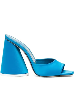 The Attico Luz 105mm satin mules