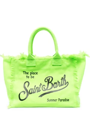 MC2 SAINT BARTH Women Tote Bags - Vanity logo-print tote bag - Green