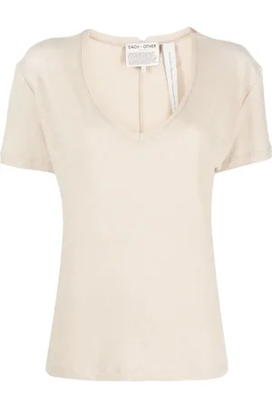Each x Other V-neck mélange T-shirt
