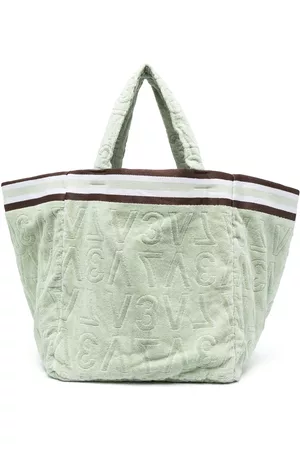 V°73 Women Beach Bags - Debossed logo-print beach bag - Green