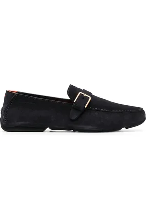 santoni Buckle-detail leather loafers