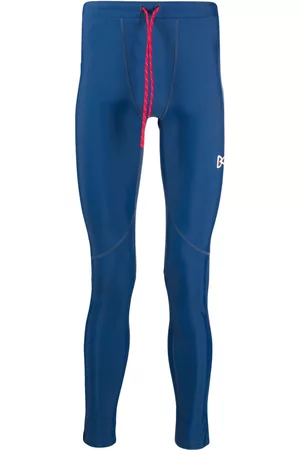 District Vision Men Sports Leggings - Lono full-length tights - Blue
