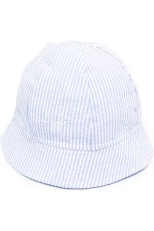 Il gufo Hats - Striped cotton hat - Blue