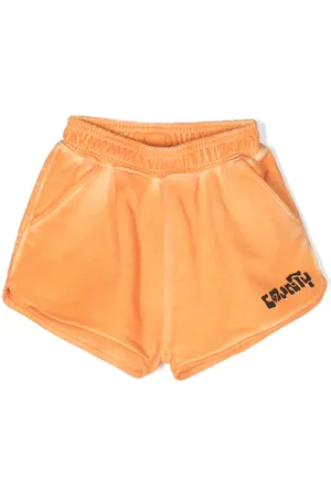 MARCELO BURLON Slogan-print cotton shorts